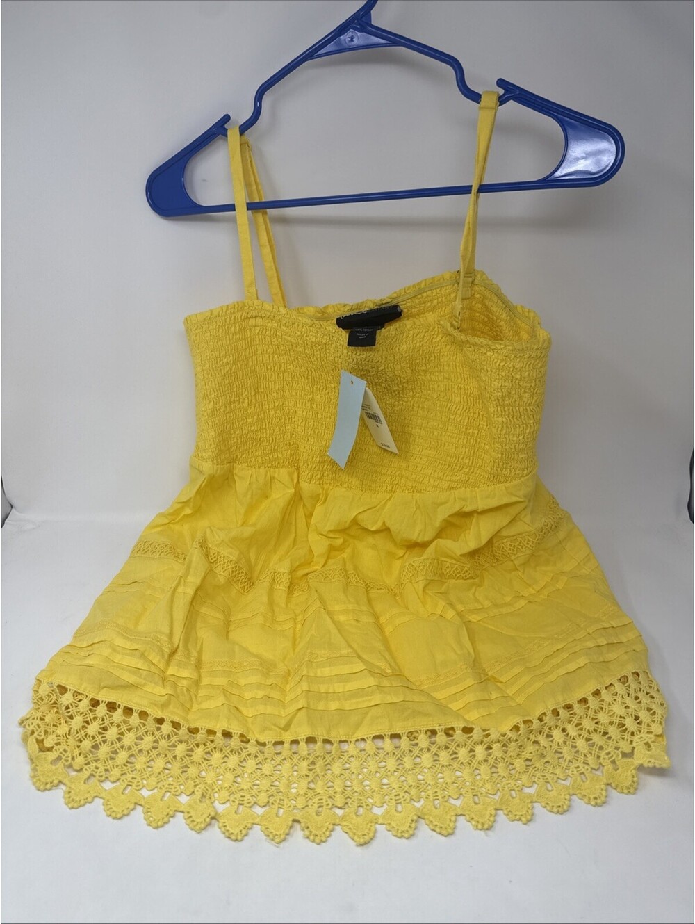 Lane Bryant Yellow Top Size 14 Elastic Top